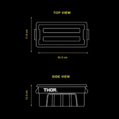 Thor Liter Mini Tote Box 2.5L 10 Thor Liter Mini Tote Box 2.5L -Summit Outfitters dimension 2.5L