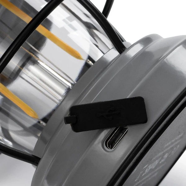 Barebones Edison Mini Lantern - Slate Gray 2 Barebones Edison Mini Lantern - Slate Gray - Image 2