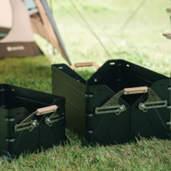 Snow Peak Stacking Shelf Container 50 Black Limited Edition -Summit Outfitters snowpeak2