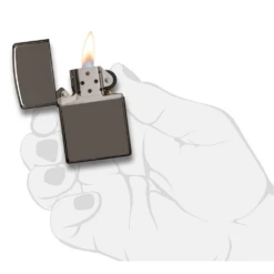 Zippo 150 Classic Black Ice® - Refillable Windproof Lighter -Summit Outfitters zippo 150 1