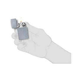 Zippo 1607 Slim® Street Chrome™ - Refillable Windproof Lighter -Summit Outfitters zippo 1607 4