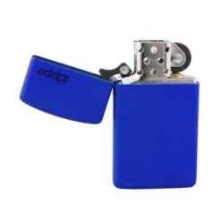 Zippo 1630ZL Slim Royal Blue Matte With Zippo Logo - Refillable Windproof Lighter -Summit Outfitters zippo 1630 3