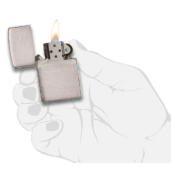 Zippo 200 Classic Brushed Chrome - Refillable Windproof Lighter -Summit Outfitters zippo 200 2