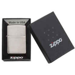 Zippo 200 Classic Brushed Chrome - Refillable Windproof Lighter -Summit Outfitters zippo 200 4