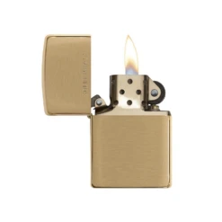 Zippo 204 Brushed Solid Brass - Refillable Windproof Lighter -Summit Outfitters zippo 204 2
