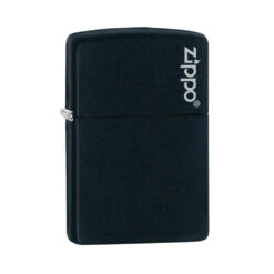 Zippo 218ZL Black Matte With Zippo Logo - Refillable Windproof Lighter -Summit Outfitters zippo 218zl 2