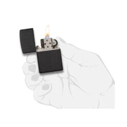 Zippo 236 Classic Black Crackle™ - Refillable Windproof Lighter -Summit Outfitters zippo 236 5