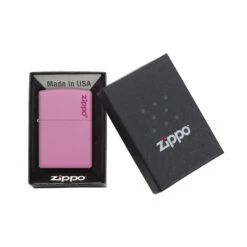 Zippo 238ZL Pink Matte With Zippo Logo - Refillable Windproof Lighter -Summit Outfitters zippo 238zl 3